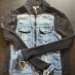 Maurices Black Ribbed Mock-Neck Sweater